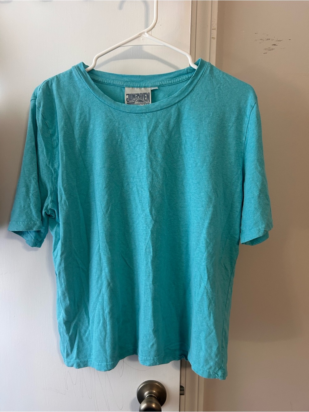 Jungmaven Turquoise Crew Neck T-Shirt